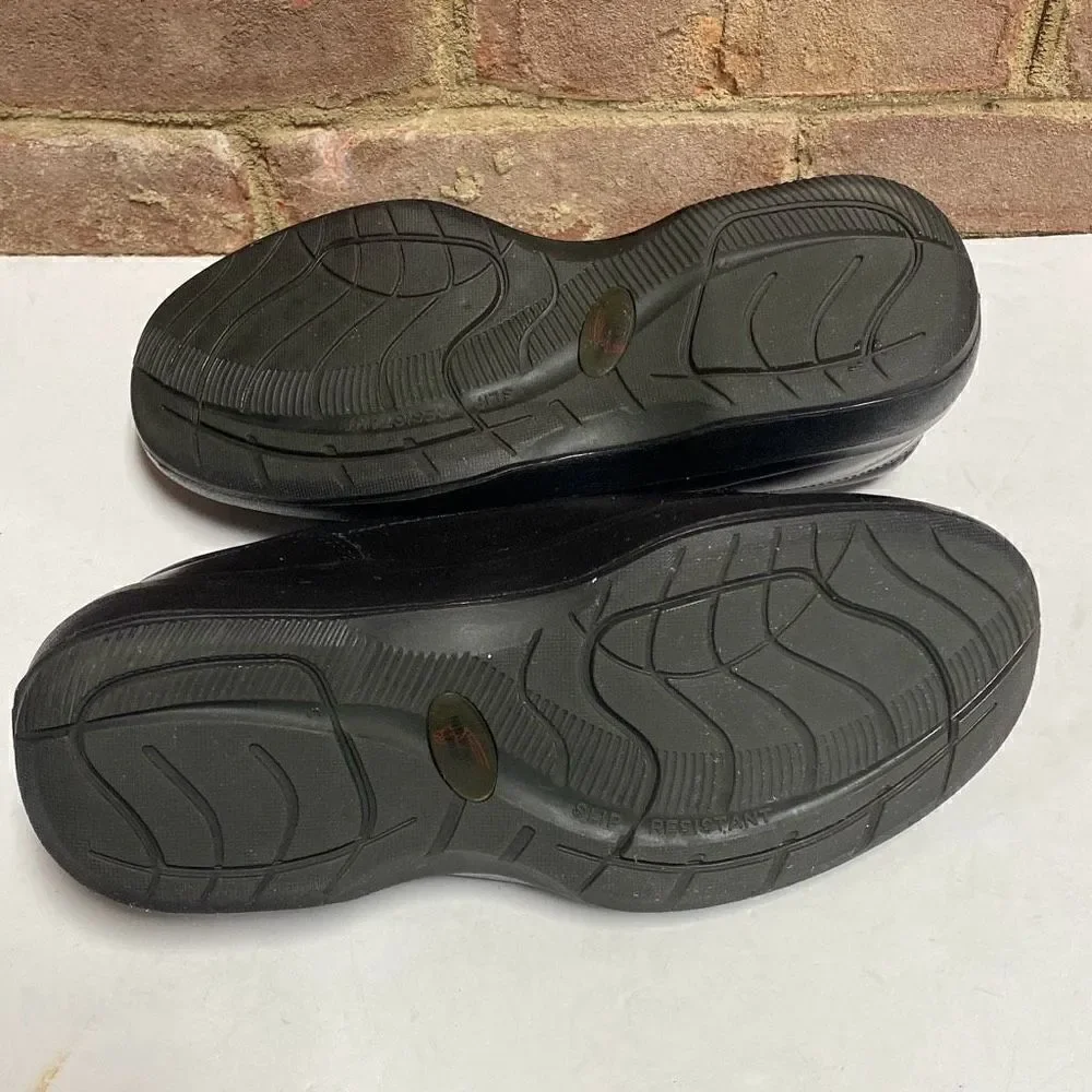 RED WING Steel Toe Slip-On Electrical Hazard Black Leather Loafer 6646 Size 7 EE